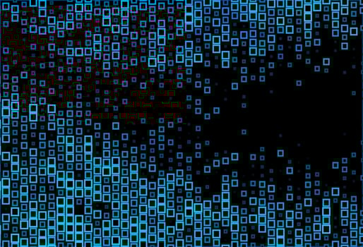 Dark BLUE vector pattern in square style.