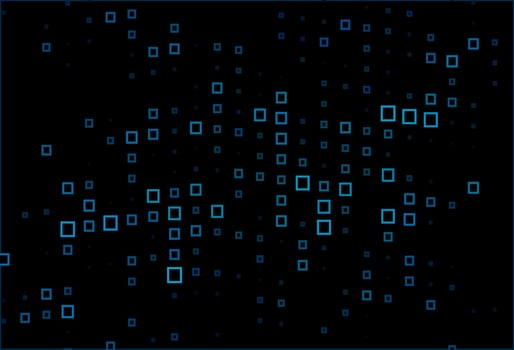 Dark BLUE vector background with rectangles.