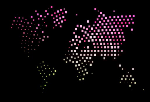Dark Pink, Green vector cover in polygonal style.