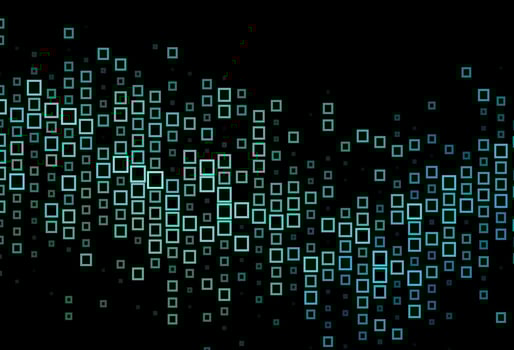 Dark Blue, Green vector background with rectangles.