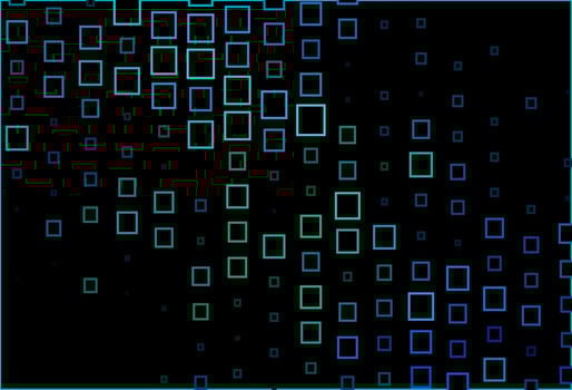 Dark Blue, Green vector pattern in square style.