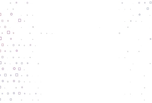 Light Blue, Red vector pattern with spheres, squares.