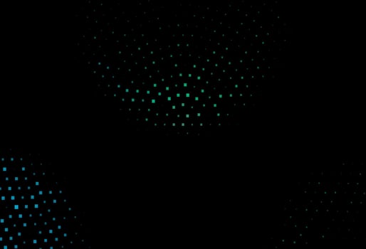 Dark Blue, Green vector template with crystals, rectangles.