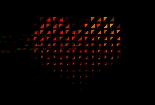Dark Red vector texture with disks.
