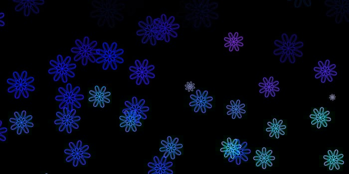 Dark Pink, Blue vector backdrop with chaotic shapes.