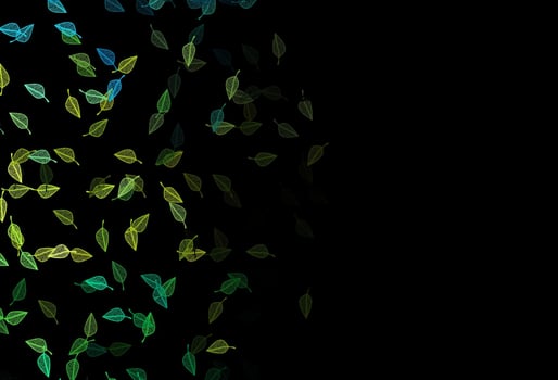 Dark Blue, Yellow vector hand painted background.