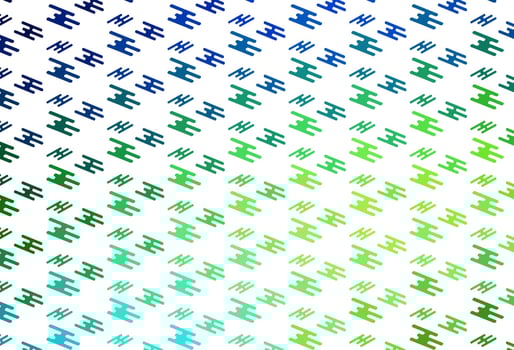 Light Green vector texture with colorful lines.
