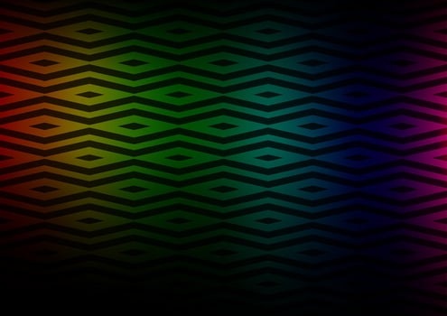 Dark Multicolor, Rainbow vector backdrop with lines, triangles.
