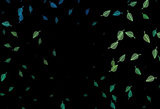 Dark Green, Yellow vector doodle cover.