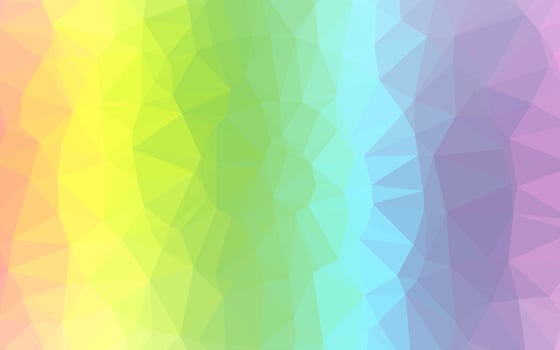 Light Multicolor, Rainbow vector shining triangular pattern.
