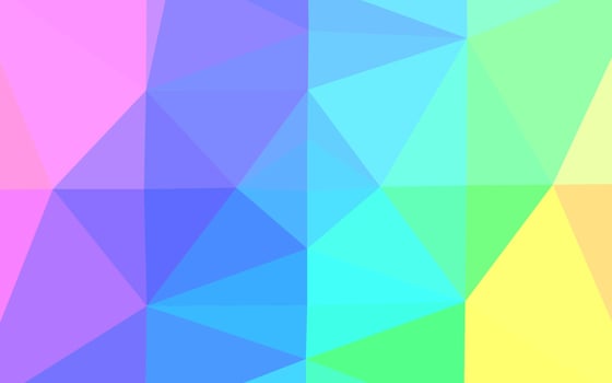 Light Multicolor, Rainbow vector blurry triangle template.
