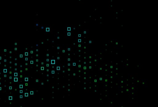 Dark Blue, Green vector background with rectangles.