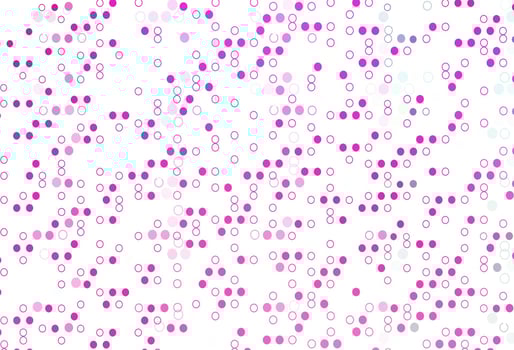 Light Pink vector pattern with spheres.
