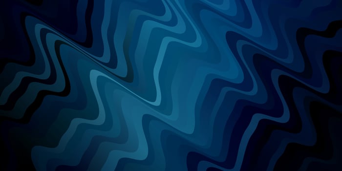 Dark BLUE vector template with curved lines.