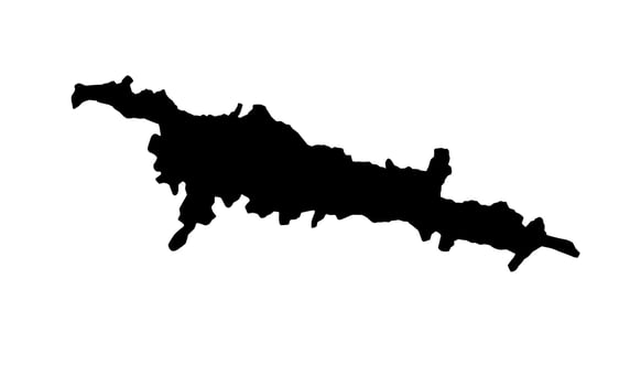 black silhouette of the city of cusco in peru vector