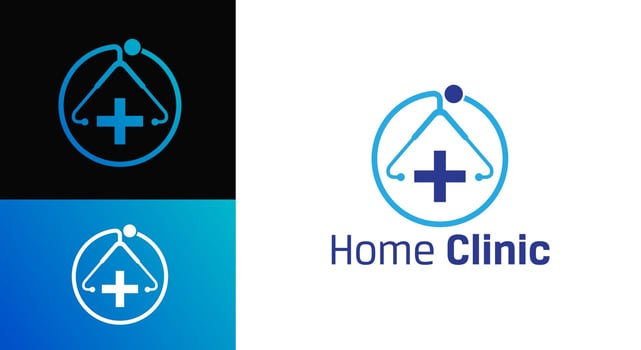 Logo for modern template medicine clinic sign, Healthy clinic logo vector