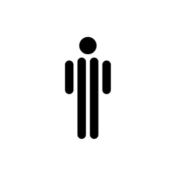 Man icon. Male sign for restroom. Boy WC pictogram for bathroom. Vector toilet symbol isolated