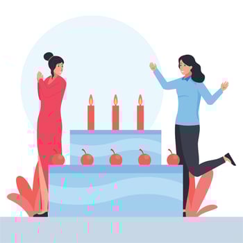 Flat people vector illustration.