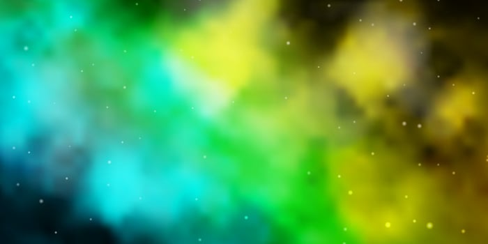 Light Blue, Green vector texture with beautiful stars.