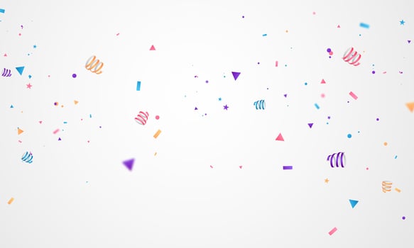 confetti design template holiday promotion, background Celebration Vector illustration.