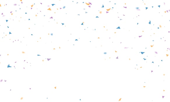 holiday promotion confetti design template, background Celebration Vector illustration