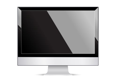 computer display monitor vector