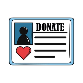 donor id card vector
