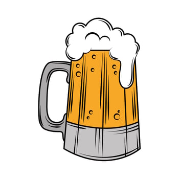 beer mug drink vector