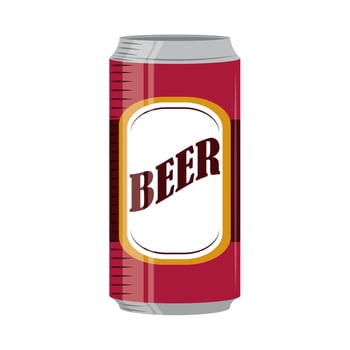 beer can drink vector
