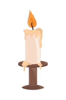 bunring candle icon vector