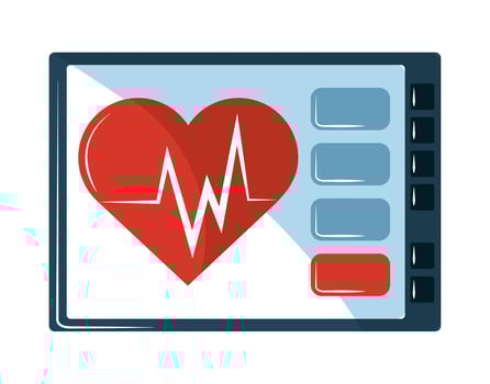 mobile app diagnostic vector
