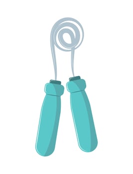 skipping rope for exercises vector
