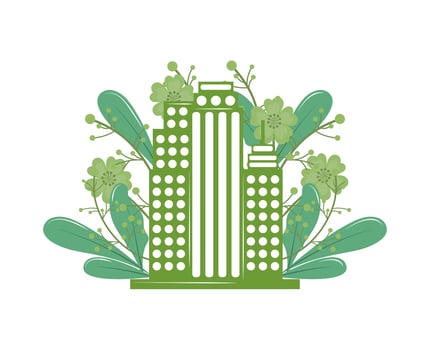 urban city green ecology vector