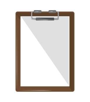 paper with blank clipboard vector