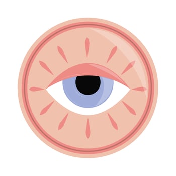 female eye flat icon vector
