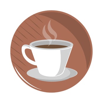 hot coffee cup vector
