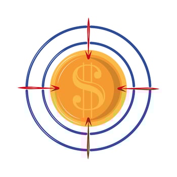money target business vector