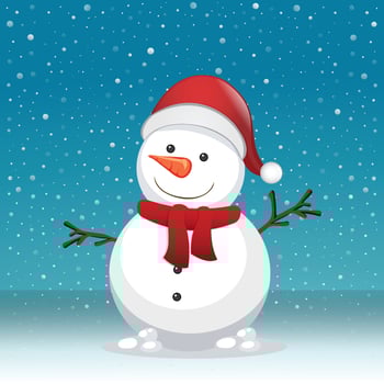 snowman character design illustration vector