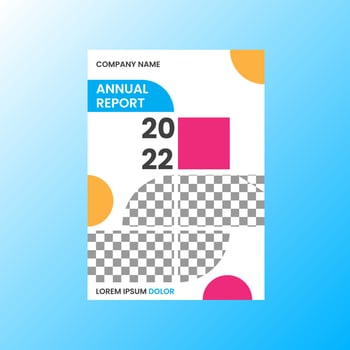 simple abstract book cover vector
