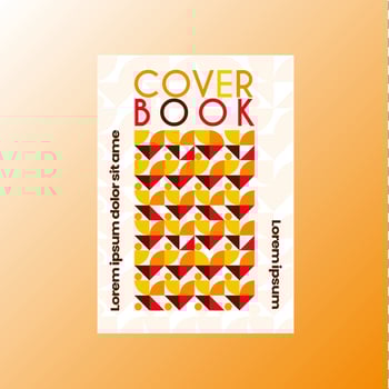 simple abstract book cover vector