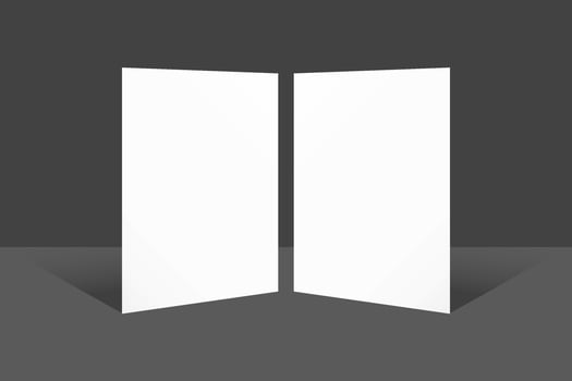 Brochure A5 A4 A3 template vector illustration