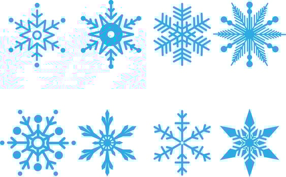 Winter snow vector icon illustration sign