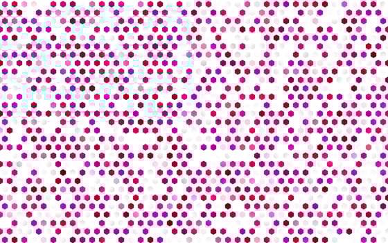 Light Purple, Pink vector template in hexagonal style.