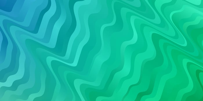 Light Blue, Green vector pattern with curves.