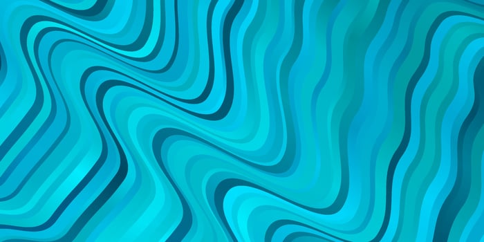 Light BLUE vector background with bent lines.