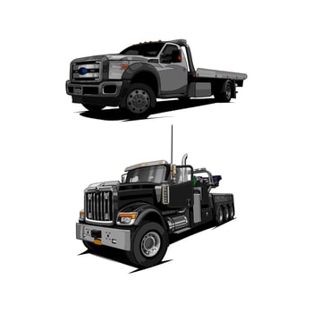 tow truck vector