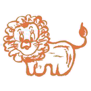 Icon in hand draw style. Drawing with wax crayons, children's creativity vector