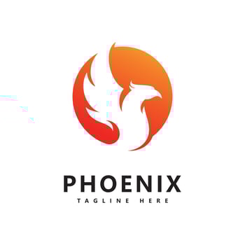 Phoenix logo vector template  design