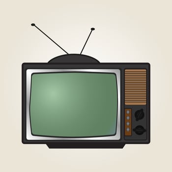 illustration of retro tv Vintage icon for screen wallpaper design. illustration. Isolated . Communication icon symbol. Communication icon set. Interior design. Communication concept. vector