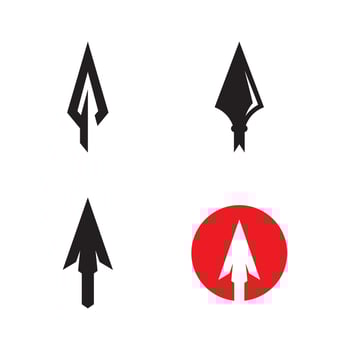 Spear logo vector design template